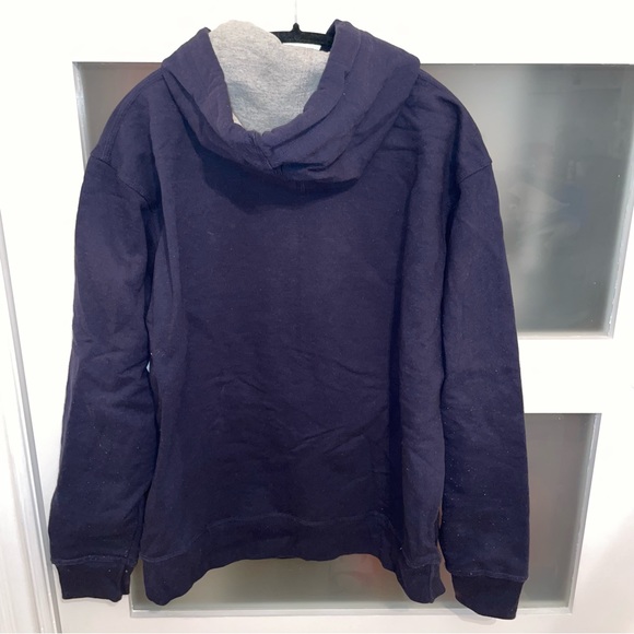 NEW Champion Chest Script Pullover Hoodie - Navy - Picture 3 of 7